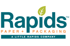 Logo for Rapids Paper + Packaging Logo for Rapids Paper + Packaging