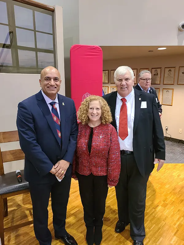 Marty with a man and a woman