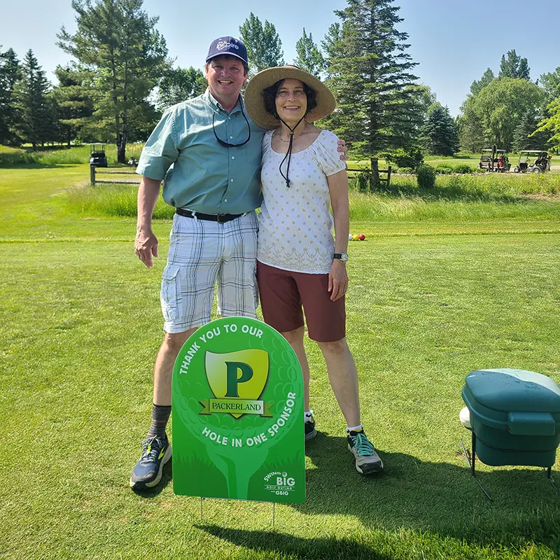 Joan and Bill at 2025 Swing Big event