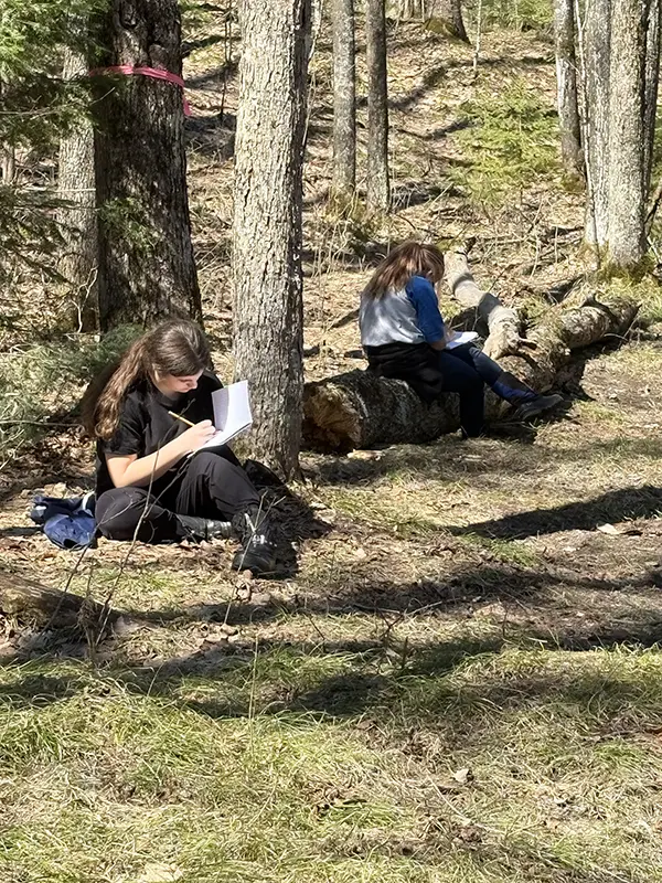 John Dewey Academy students study forest ecology up close during a Trees For Tomorrow SOLE program, thanks to the ongoing sponsorship and support of the WPS Foundation.