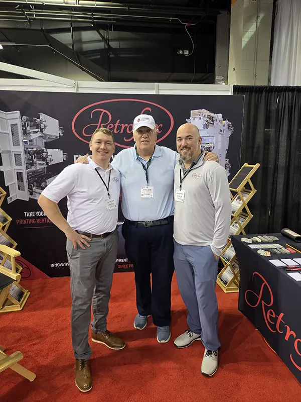 Marty with 2 members of the Retroflex team