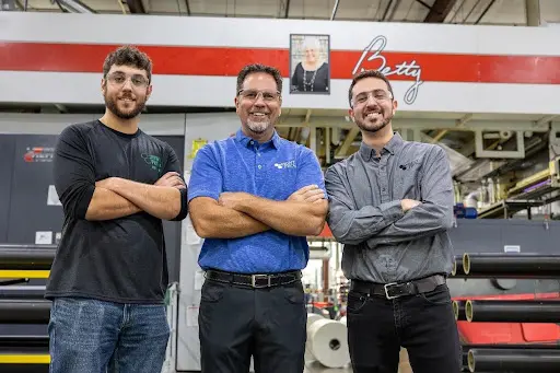 Tom Eiting (Founder/CEO) with his sons Mitchell Eiting (left) and Jake Eiting (right)